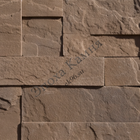 Плитка из камня Песчаник Терракотовый толщина 15 мм ширина 50мм длина произвольная - ek96.su - Екатеринбург
